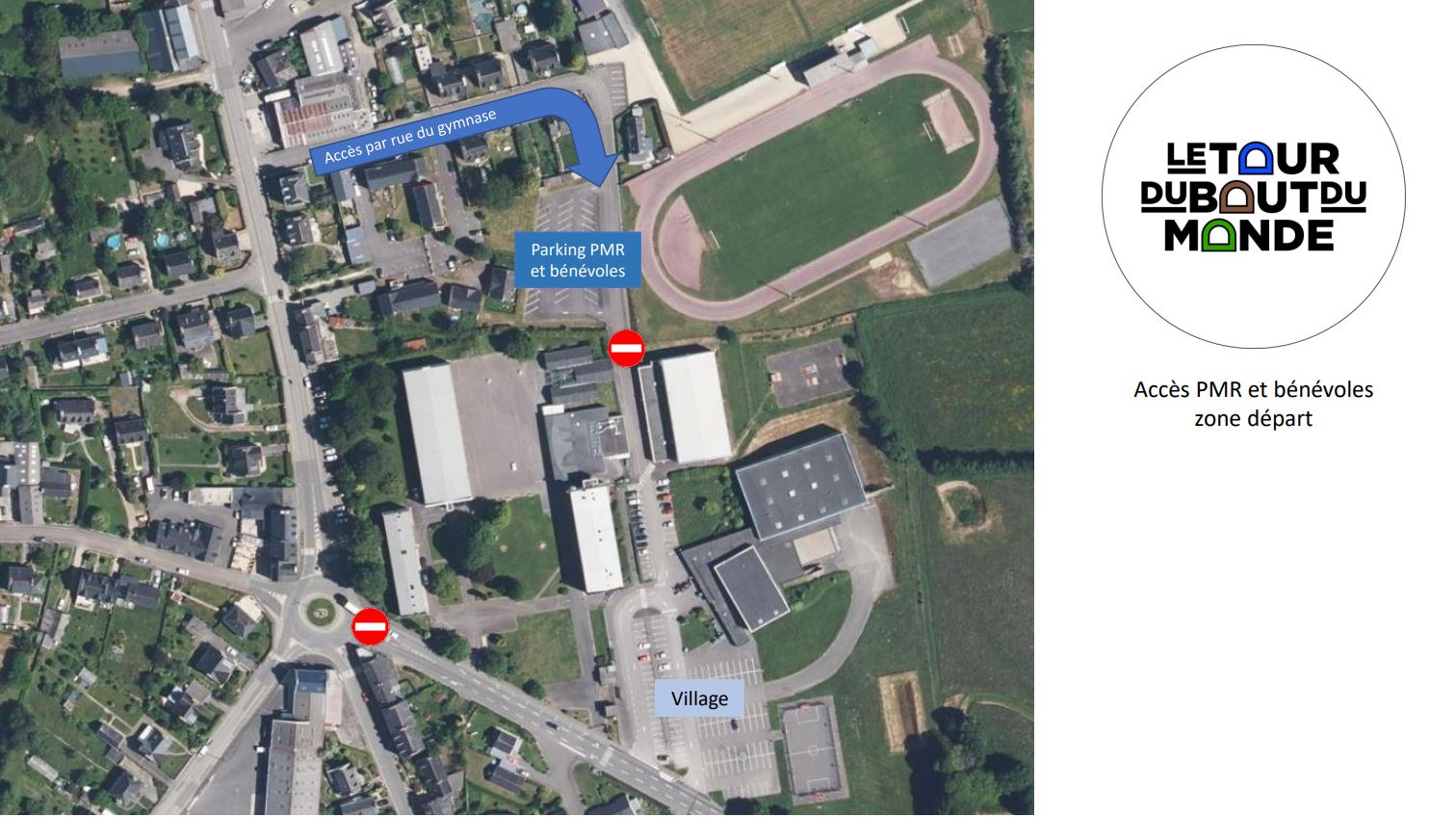 Plan parking PMR — Tour du Bout du Monde